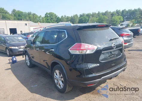 2015 Nissan Rogue Sv из США, поврежденный, VIN KNMAT2MV0FP564261